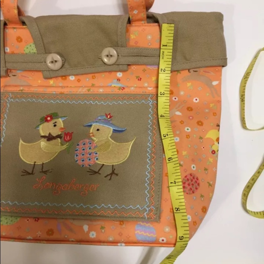 Longaberger Easter Fields Spring Chick Tote Bag - image 7